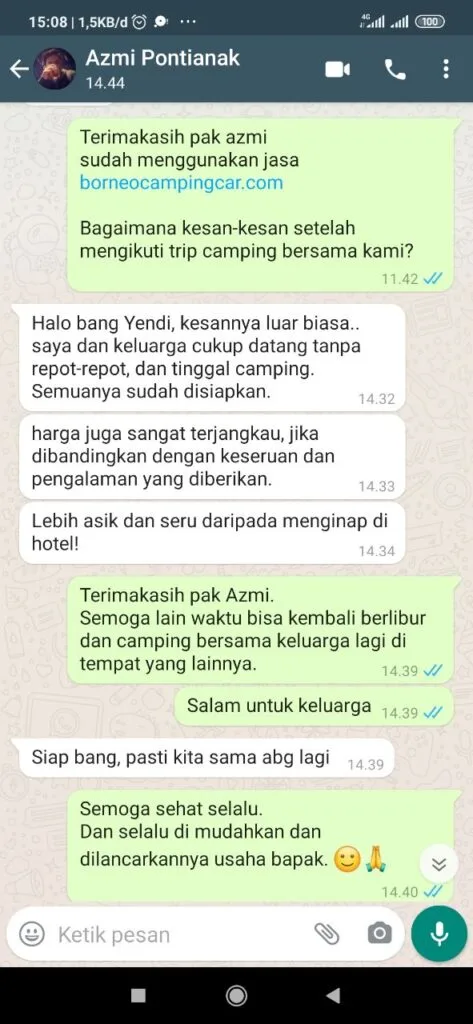 customer borneo camping car